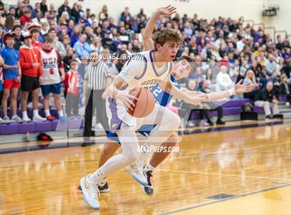 Thumbnail 2 in Indianapolis Bishop Chatard vs Guerin Catholic (IHSAA Sectional 27 semi-final playoff) photogallery.