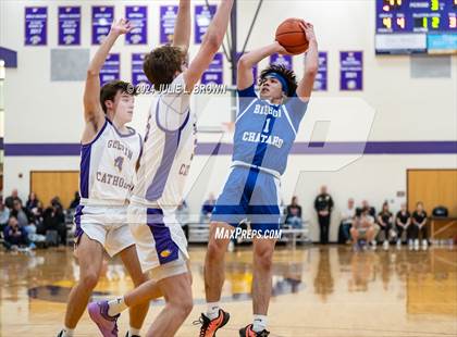 Thumbnail 2 in Indianapolis Bishop Chatard vs Guerin Catholic (IHSAA Sectional 27 semi-final playoff) photogallery.