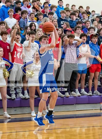 Thumbnail 1 in Indianapolis Bishop Chatard vs Guerin Catholic (IHSAA Sectional 27 semi-final playoff) photogallery.