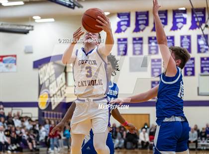 Thumbnail 1 in Indianapolis Bishop Chatard vs Guerin Catholic (IHSAA Sectional 27 semi-final playoff) photogallery.