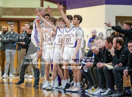 Thumbnail 2 in Indianapolis Bishop Chatard vs Guerin Catholic (IHSAA Sectional 27 semi-final playoff) photogallery.