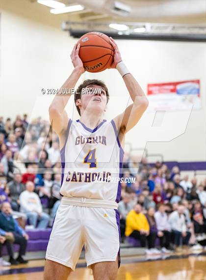 Thumbnail 1 in Indianapolis Bishop Chatard vs Guerin Catholic (IHSAA Sectional 27 semi-final playoff) photogallery.
