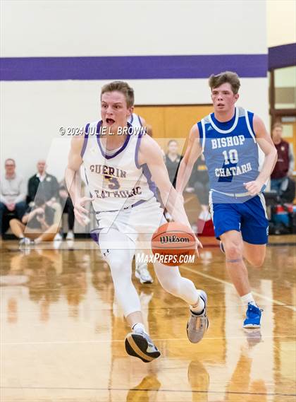 Thumbnail 1 in Indianapolis Bishop Chatard vs Guerin Catholic (IHSAA Sectional 27 semi-final playoff) photogallery.