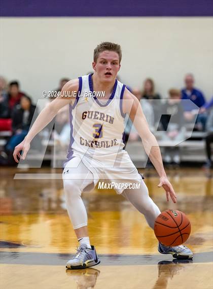 Thumbnail 3 in Indianapolis Bishop Chatard vs Guerin Catholic (IHSAA Sectional 27 semi-final playoff) photogallery.