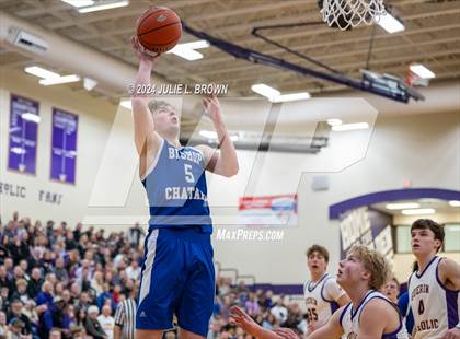 Thumbnail 1 in Indianapolis Bishop Chatard vs Guerin Catholic (IHSAA Sectional 27 semi-final playoff) photogallery.