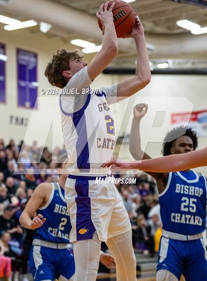 Thumbnail 1 in Indianapolis Bishop Chatard vs Guerin Catholic (IHSAA Sectional 27 semi-final playoff) photogallery.
