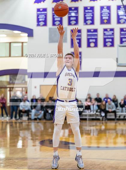 Thumbnail 3 in Indianapolis Bishop Chatard vs Guerin Catholic (IHSAA Sectional 27 semi-final playoff) photogallery.
