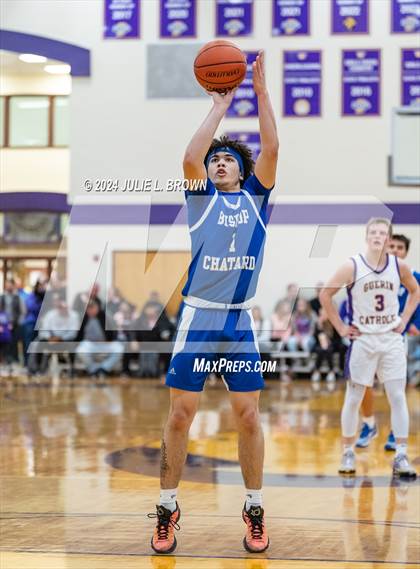 Thumbnail 3 in Indianapolis Bishop Chatard vs Guerin Catholic (IHSAA Sectional 27 semi-final playoff) photogallery.