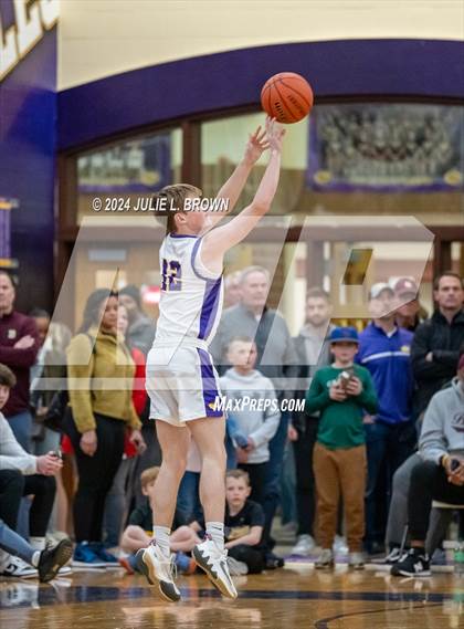 Thumbnail 2 in Indianapolis Bishop Chatard vs Guerin Catholic (IHSAA Sectional 27 semi-final playoff) photogallery.