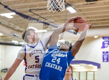 Thumbnail 2 in Indianapolis Bishop Chatard vs Guerin Catholic (IHSAA Sectional 27 semi-final playoff) photogallery.