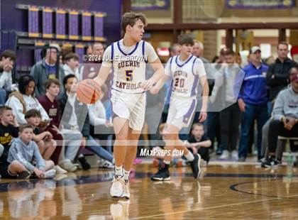 Thumbnail 2 in Indianapolis Bishop Chatard vs Guerin Catholic (IHSAA Sectional 27 semi-final playoff) photogallery.