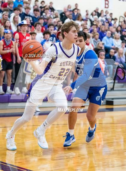 Thumbnail 1 in Indianapolis Bishop Chatard vs Guerin Catholic (IHSAA Sectional 27 semi-final playoff) photogallery.
