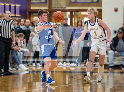 Thumbnail 3 in Indianapolis Bishop Chatard vs Guerin Catholic (IHSAA Sectional 27 semi-final playoff) photogallery.