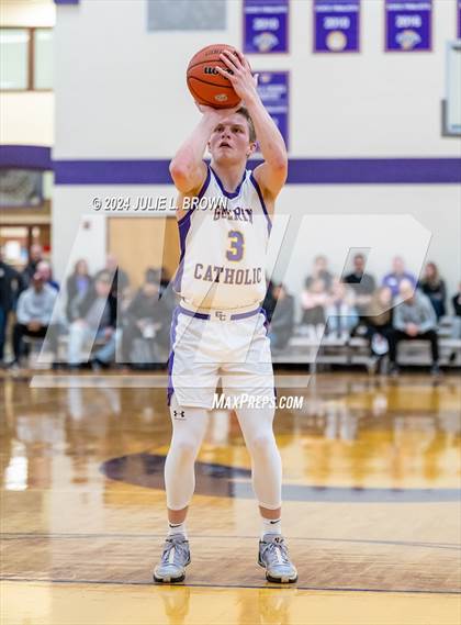 Thumbnail 3 in Indianapolis Bishop Chatard vs Guerin Catholic (IHSAA Sectional 27 semi-final playoff) photogallery.