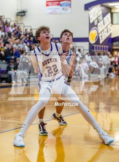 Thumbnail 3 in Indianapolis Bishop Chatard vs Guerin Catholic (IHSAA Sectional 27 semi-final playoff) photogallery.