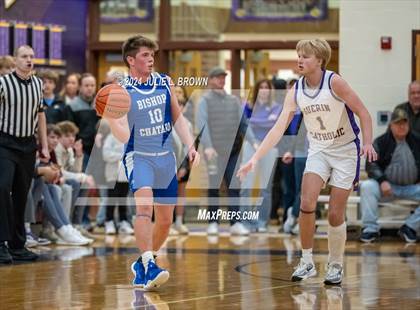 Thumbnail 2 in Indianapolis Bishop Chatard vs Guerin Catholic (IHSAA Sectional 27 semi-final playoff) photogallery.
