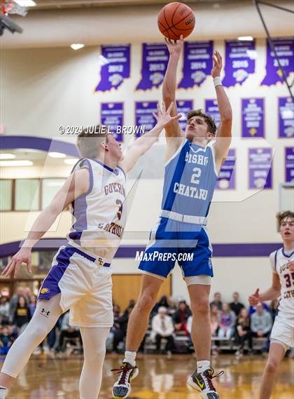 Thumbnail 3 in Indianapolis Bishop Chatard vs Guerin Catholic (IHSAA Sectional 27 semi-final playoff) photogallery.