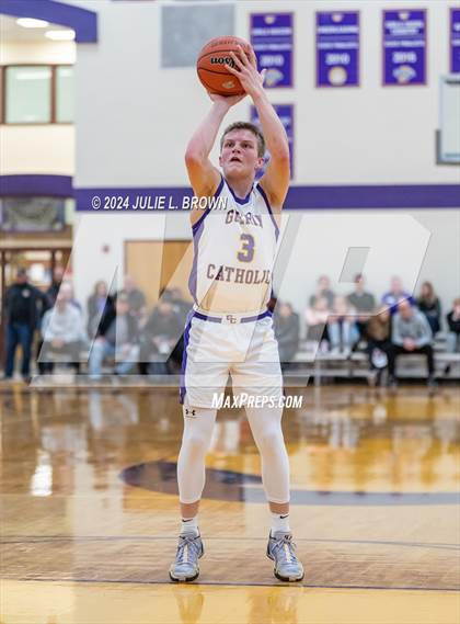 Thumbnail 1 in Indianapolis Bishop Chatard vs Guerin Catholic (IHSAA Sectional 27 semi-final playoff) photogallery.