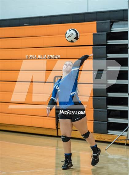 Thumbnail 3 in Southwestern vs Eastern Hancock (Hoosiers Volleyball Invitational) photogallery.