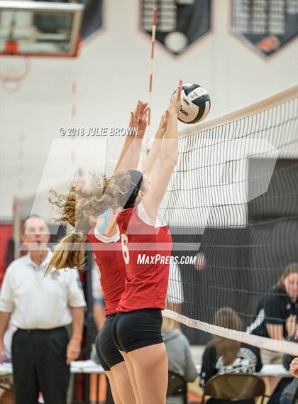 Thumbnail 2 in Southwestern vs Eastern Hancock (Hoosiers Volleyball Invitational) photogallery.