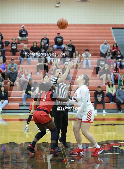 Thumbnail 1 in Harlingen @ La Joya (UIL Girls Basketball 6A Division 2 Bi-District) photogallery.