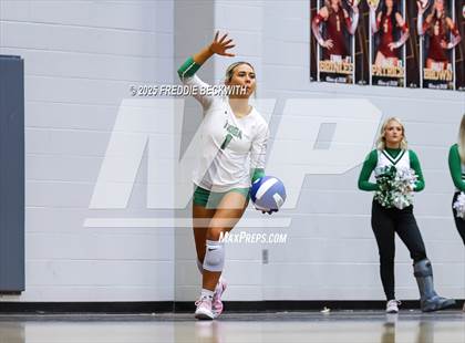 Thumbnail 2 in Tioga vs. Wolfe City (UIL 2A Volleyball Area Playoff) photogallery.
