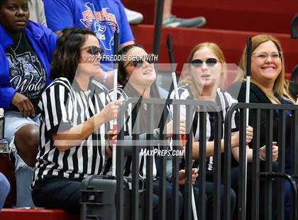 Thumbnail 3 in Tioga vs. Wolfe City (UIL 2A Volleyball Area Playoff) photogallery.
