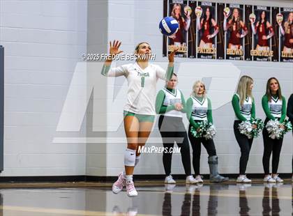 Thumbnail 1 in Tioga vs. Wolfe City (UIL 2A Volleyball Area Playoff) photogallery.