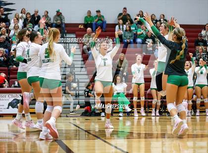 Thumbnail 2 in Tioga vs. Wolfe City (UIL 2A Volleyball Area Playoff) photogallery.