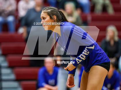 Thumbnail 3 in Tioga vs. Wolfe City (UIL 2A Volleyball Area Playoff) photogallery.
