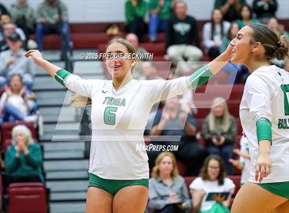 Thumbnail 1 in Tioga vs. Wolfe City (UIL 2A Volleyball Area Playoff) photogallery.