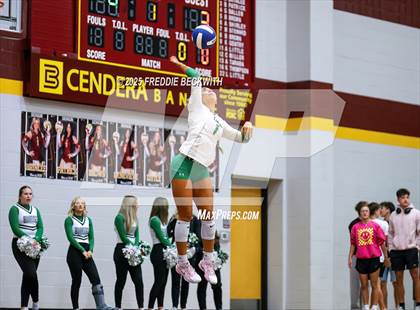 Thumbnail 1 in Tioga vs. Wolfe City (UIL 2A Volleyball Area Playoff) photogallery.