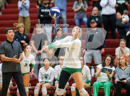 Thumbnail 1 in Tioga vs. Wolfe City (UIL 2A Volleyball Area Playoff) photogallery.