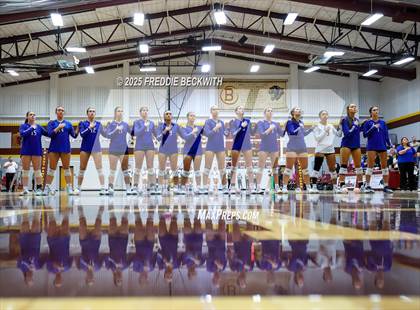 Thumbnail 1 in Tioga vs. Wolfe City (UIL 2A Volleyball Area Playoff) photogallery.