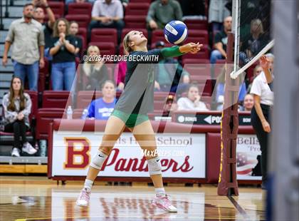 Thumbnail 3 in Tioga vs. Wolfe City (UIL 2A Volleyball Area Playoff) photogallery.