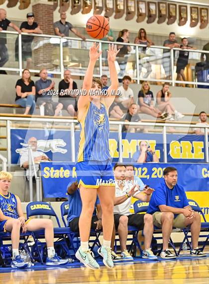 Thumbnail 3 in Greenfield-Central vs Lawrence North (IBCA / IHSAA Showcase) photogallery.