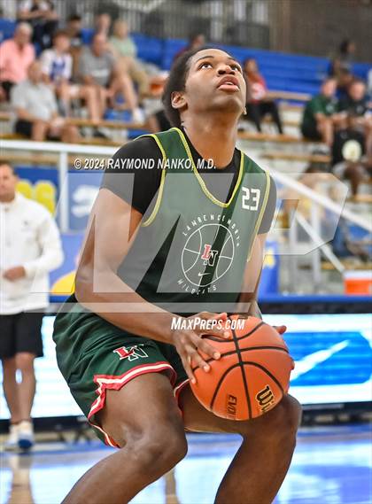 Thumbnail 1 in Greenfield-Central vs Lawrence North (IBCA / IHSAA Showcase) photogallery.