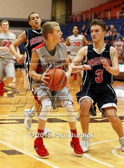 Thumbnail 2 in Jamestown vs Bradford (IAABO Holiday Tournament) photogallery.