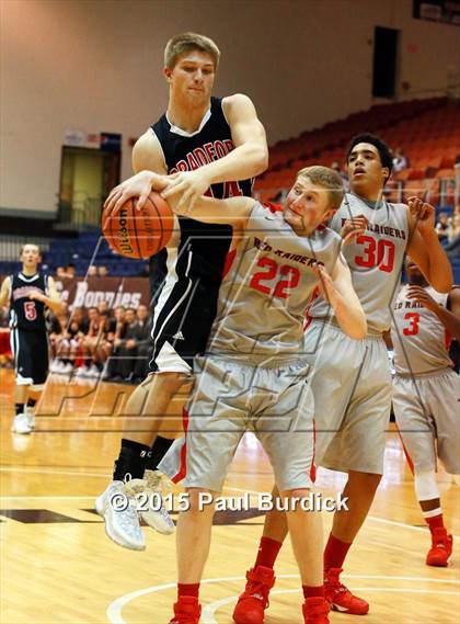 Thumbnail 1 in Jamestown vs Bradford (IAABO Holiday Tournament) photogallery.