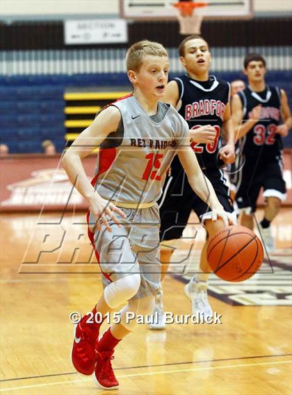 Thumbnail 3 in Jamestown vs Bradford (IAABO Holiday Tournament) photogallery.
