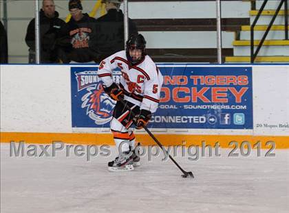 Thumbnail 3 in Trinity Catholic vs Ridgefield (CIAC Division 1 First Round) photogallery.