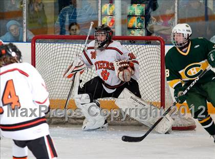 Thumbnail 2 in Trinity Catholic vs Ridgefield (CIAC Division 1 First Round) photogallery.