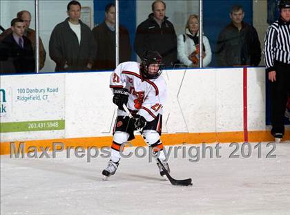 Thumbnail 3 in Trinity Catholic vs Ridgefield (CIAC Division 1 First Round) photogallery.