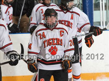 Thumbnail 3 in Trinity Catholic vs Ridgefield (CIAC Division 1 First Round) photogallery.