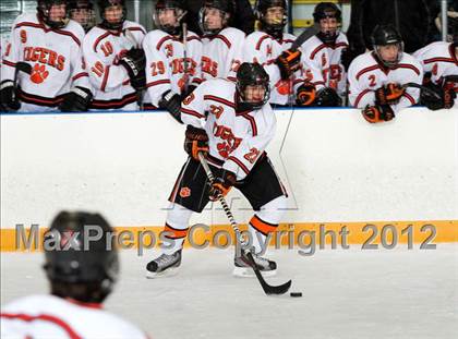 Thumbnail 3 in Trinity Catholic vs Ridgefield (CIAC Division 1 First Round) photogallery.
