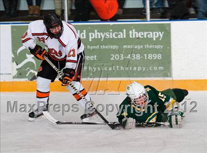 Thumbnail 3 in Trinity Catholic vs Ridgefield (CIAC Division 1 First Round) photogallery.