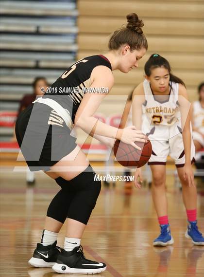 Thumbnail 2 in Notre Dame Academy vs Oaks Christian (West Coast Holiday Classic) photogallery.