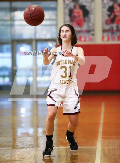 Thumbnail 2 in Notre Dame Academy vs Oaks Christian (West Coast Holiday Classic) photogallery.