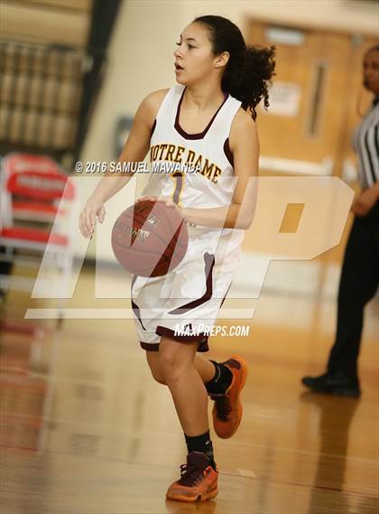Thumbnail 2 in Notre Dame Academy vs Oaks Christian (West Coast Holiday Classic) photogallery.
