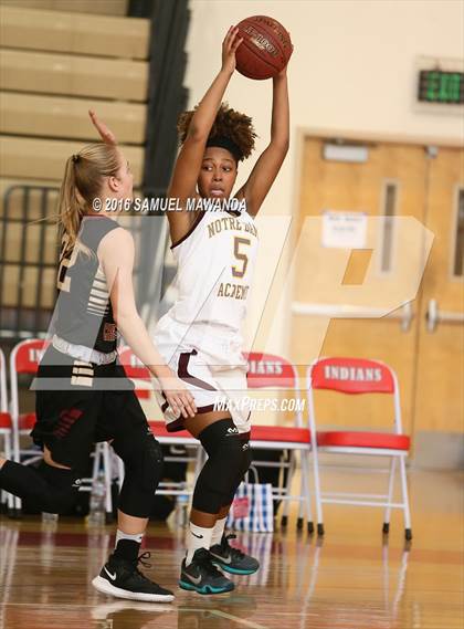 Thumbnail 1 in Notre Dame Academy vs Oaks Christian (West Coast Holiday Classic) photogallery.